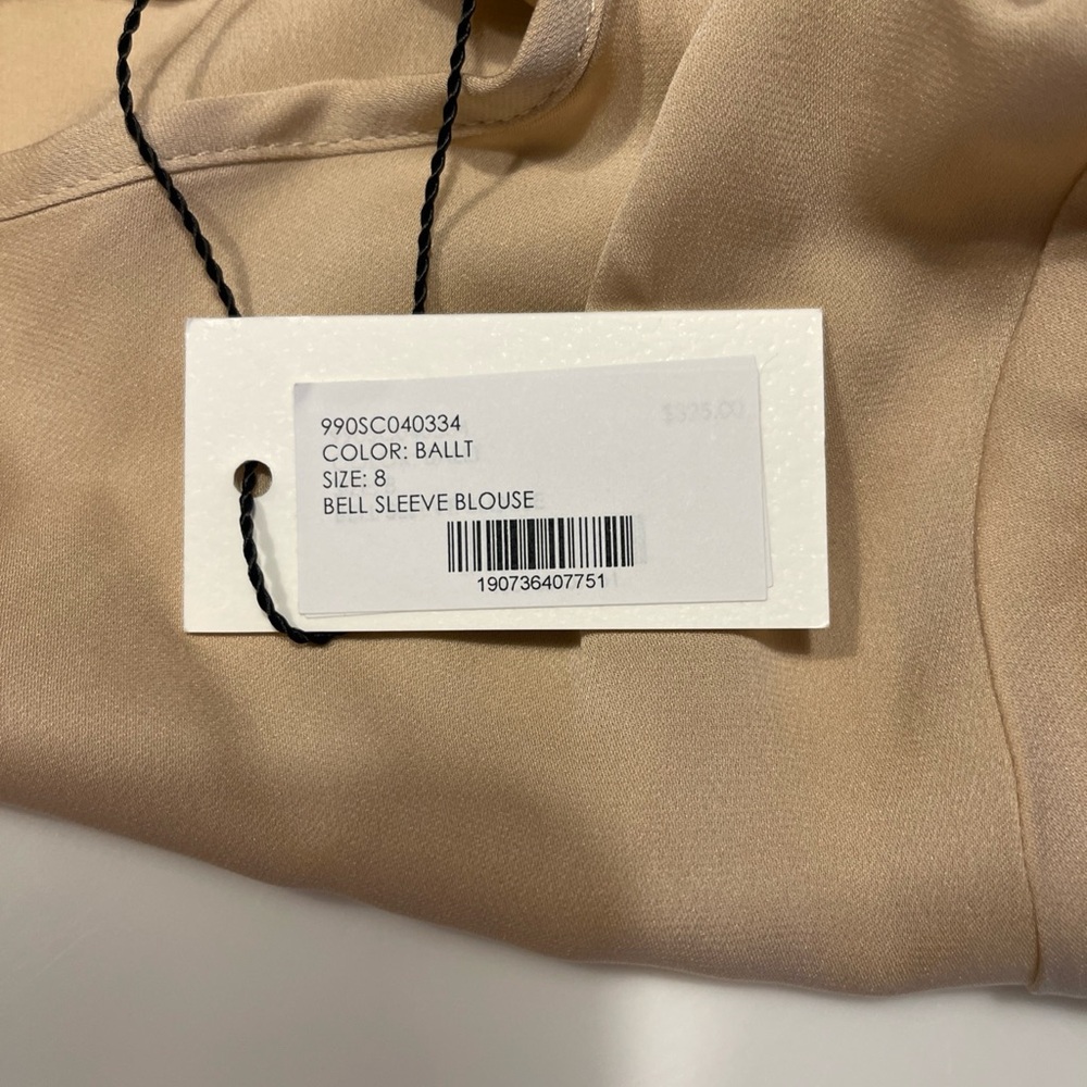Milly Beige Bell Sleeve Blouse